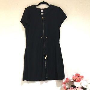 Time & Tru Beach Dress With Hoodie(M)